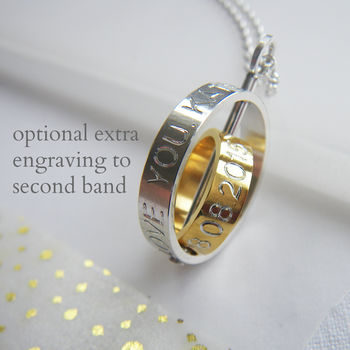 Personalised Day My Life Changed Silver Necklace, 3 of 11