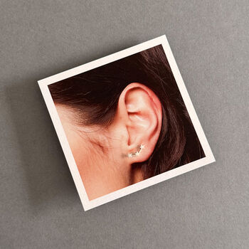 Keep Shining Sterling Silver Stars Earrings, 6 of 6