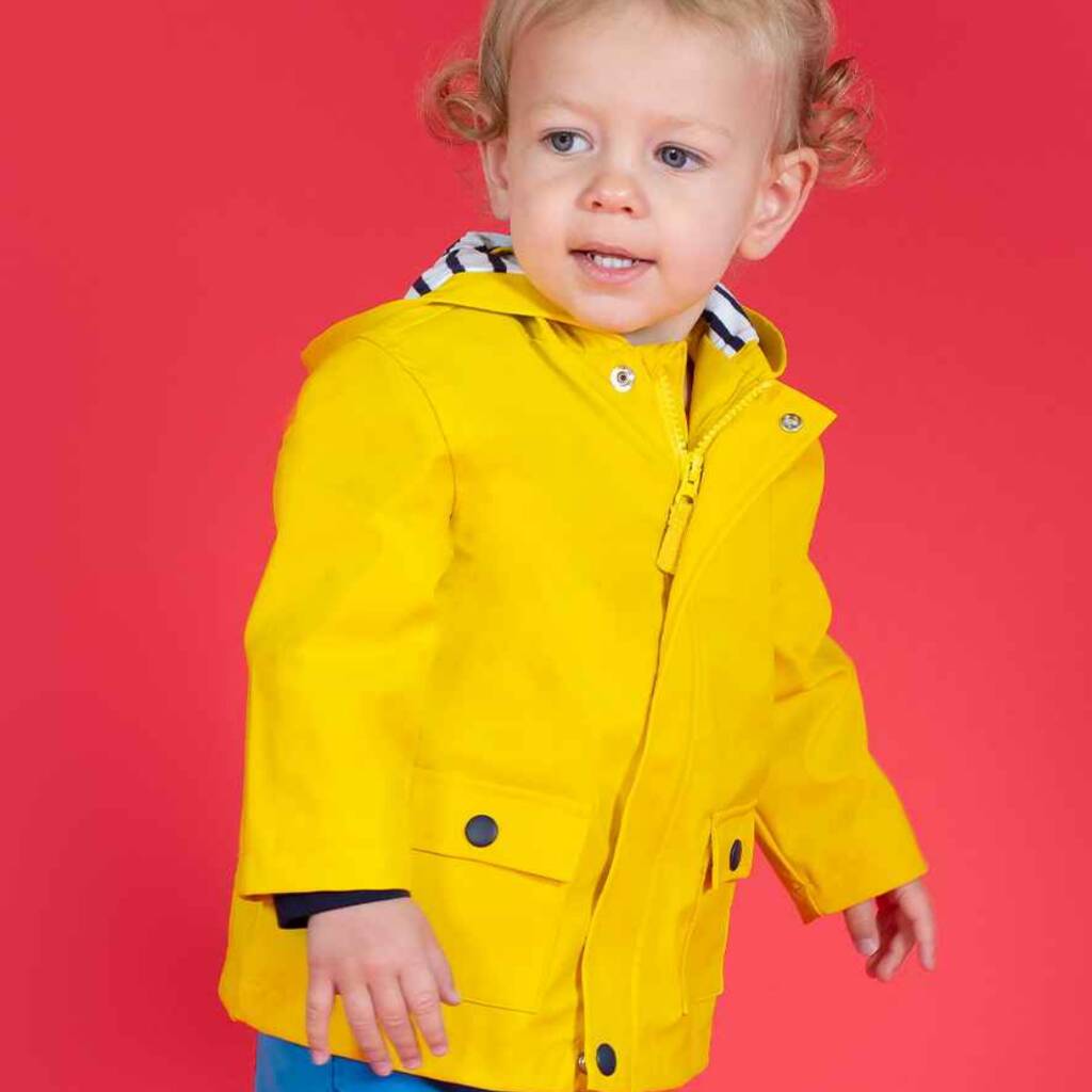 Baby Toddler Bold Bright Raincoat, 1 of 6