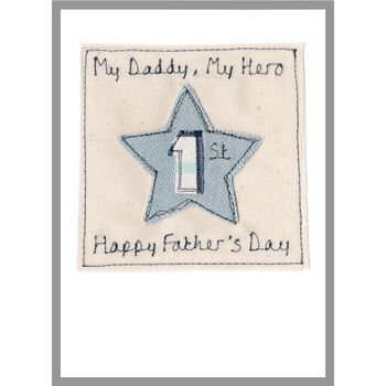 Personalised Star 1st Father's Day Card, 12 of 12