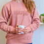 Personalised Mama Est. Sweatshirt College Sweater, thumbnail 2 of 7