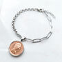 Personalised 1975 50th Birthday Halfpenny Bracelet, thumbnail 7 of 7