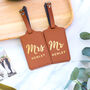 Personalised Foiled Mr And Mrs Luggage Tag, thumbnail 3 of 5