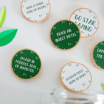 Personalised Outdoor Adventure Idea Tokens For Daddy, 6 of 12
