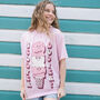 Scooper Dooper Women's Ice Cream Graphic T Shirt, thumbnail 4 of 4