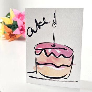 Birthday Cake Greeting Card, 3 of 5