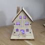 Set Of Two Mini Wooden LED Houses, thumbnail 5 of 6