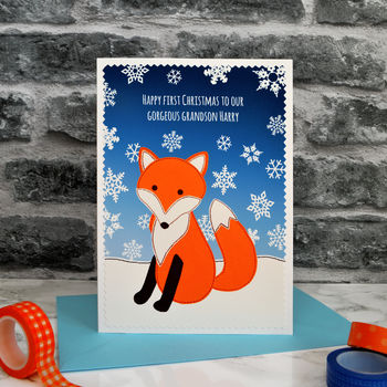 'Fox' Personalised Childrens Christmas Card, 3 of 3