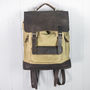 Leather And Canvas Large Backpack, thumbnail 2 of 11