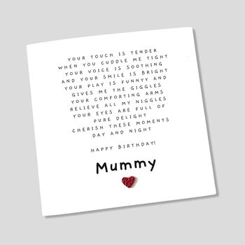 Mummy Birthday Card Poem, 3 of 4
