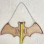 Halloween Name Sign Kids Halloween Decoration Personalised Hanging Bat With Name, thumbnail 6 of 10