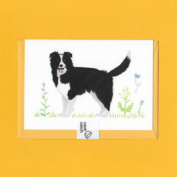 Collin The Collie Illustrated Blank Greeting Card, 4 of 10