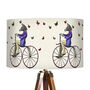 Zebra On Bicycle Lamp Shade, thumbnail 4 of 4