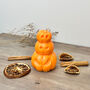 Orange Pumpkin Halloween Decoration Candle, thumbnail 5 of 8