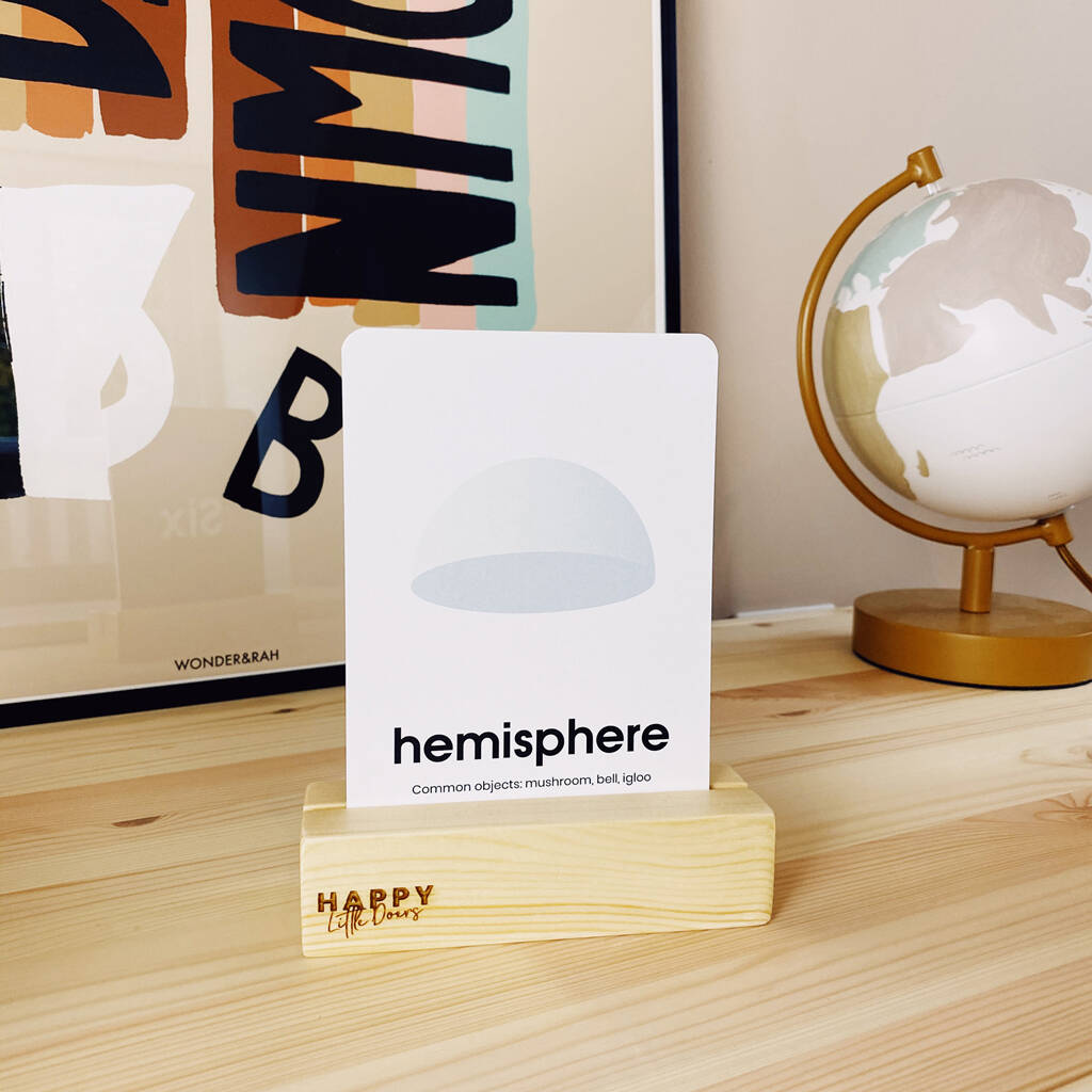 Wooden Flashcard Holder By Happy Little Doers