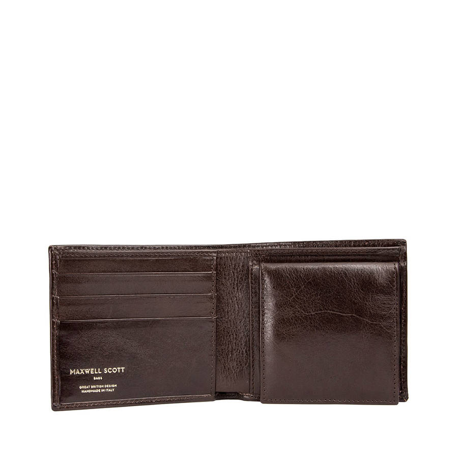 Personalised Wallet With Coin Section. 'The Ticciano' By Maxwell Scott ...