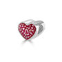 Pet Memorial Ashes Sterling Silver Heart Bead, thumbnail 1 of 2