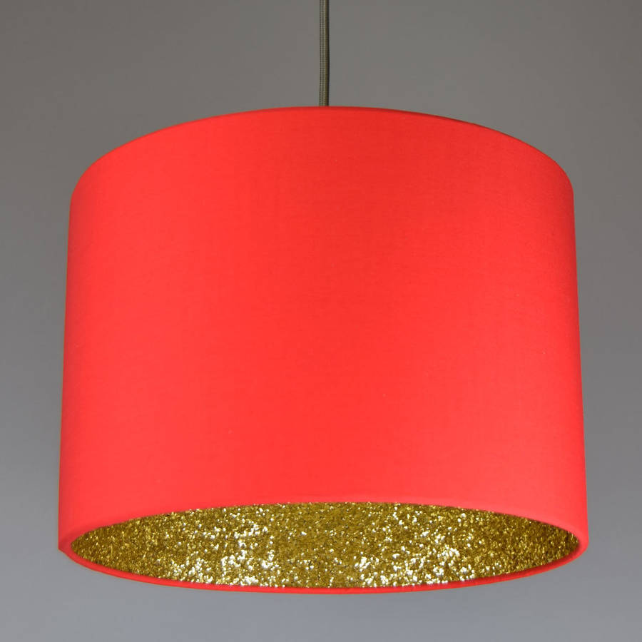Gold Glitter Sequin Lined Lampshade 40 Colours Gold Glitter Sequin Lined Lampshade 40 Colours