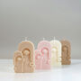Colourful Moai Cubist Art Face Candle Home Décor Gift, thumbnail 2 of 5