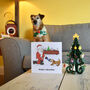 Santa And Dog Christmas Cracker Card, thumbnail 3 of 3