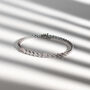 Gradual Size Gemstone Sterling Silver Tennis Bracelet, thumbnail 6 of 6