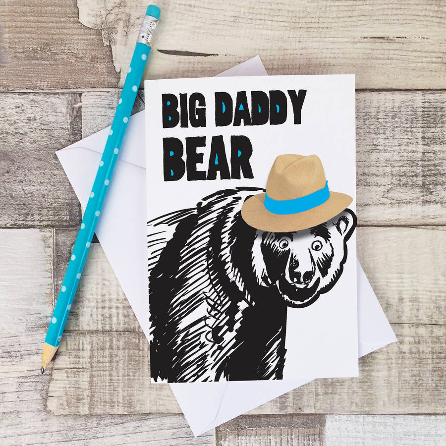Big Daddy Bear Card By marf creative