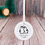 Personalised Our First Christmas Married Ceramic Gift Ornament, thumbnail 5 of 7