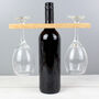 Personalised Wine O'clock Wine Glass And Bottle Holder, thumbnail 4 of 5
