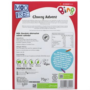 Moo Free Bing Advent Calendar 70g, 2 of 2