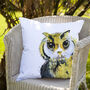 Inky Owl Outdoor Cushion For Garden Furniture, thumbnail 7 of 8