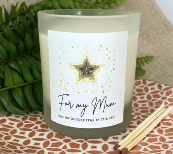 For My Mum The Brightest Star In The Sky Candle, 3 of 11