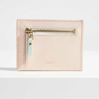 Personalised Pastel Leather Card Holder, 3 of 5