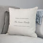 Personalised 'Family Is Everything' Cushion, thumbnail 3 of 4