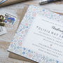 Personalised Girls Floral Christening Invites, thumbnail 2 of 2