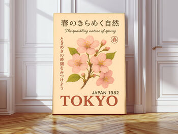 Set Of Two Japanese Floral Exhibition Art Prints, 3 of 3