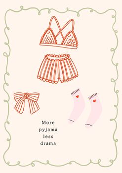 A4 Print, More Pyjama Less Drama, 5 of 5