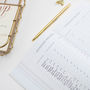 Wedding Planner Book Blush With Gold Foil, thumbnail 9 of 12