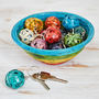 Colourful Recycled Newspaper Ball Keyring, thumbnail 3 of 6