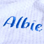 Personalised White Honeycomb Baby Blanket, thumbnail 2 of 10
