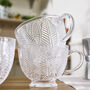 Feuille Embossed Clear Glass Mug, thumbnail 2 of 3