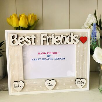 Personalised Best Friends Photo Frame Bff Birthday Gift, 2 of 7