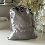 Personalised Any Message Traditional Santa Faux Fur Cuddle Cushion, thumbnail 8 of 10