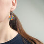 Tate Drop Wooden Earrings, thumbnail 3 of 8