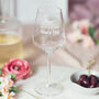 Personalised 'Had It Up To Here' Wine Glass, thumbnail 1 of 5