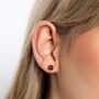 18ct Gold Plated Sterling Silver July Birthstone Stud Earrings – 7mm, thumbnail 2 of 6