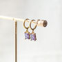 Purple Glass Earrings, thumbnail 7 of 11