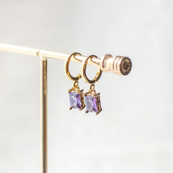 Purple Glass Earrings, 7 of 11