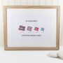 Personalised Flip Flop Family Print, thumbnail 3 of 8