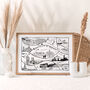 Personalised Travel Adventures Map Print, thumbnail 4 of 10