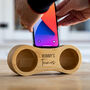 Personalised Phone Amplifier Bamboo Speaker Tunes, thumbnail 3 of 6